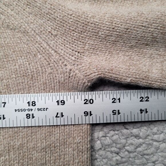 J Crew Sweater Small Merino Wool Blend Fair Isle Nordic Ruffle Sleeve Knit H3933 - Picture 7 of 10